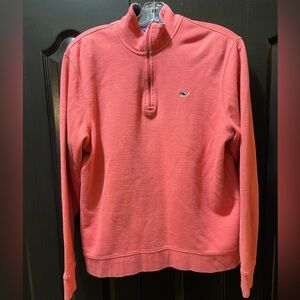 Vineyard Vines Coral 3/4 zip Top women’s small